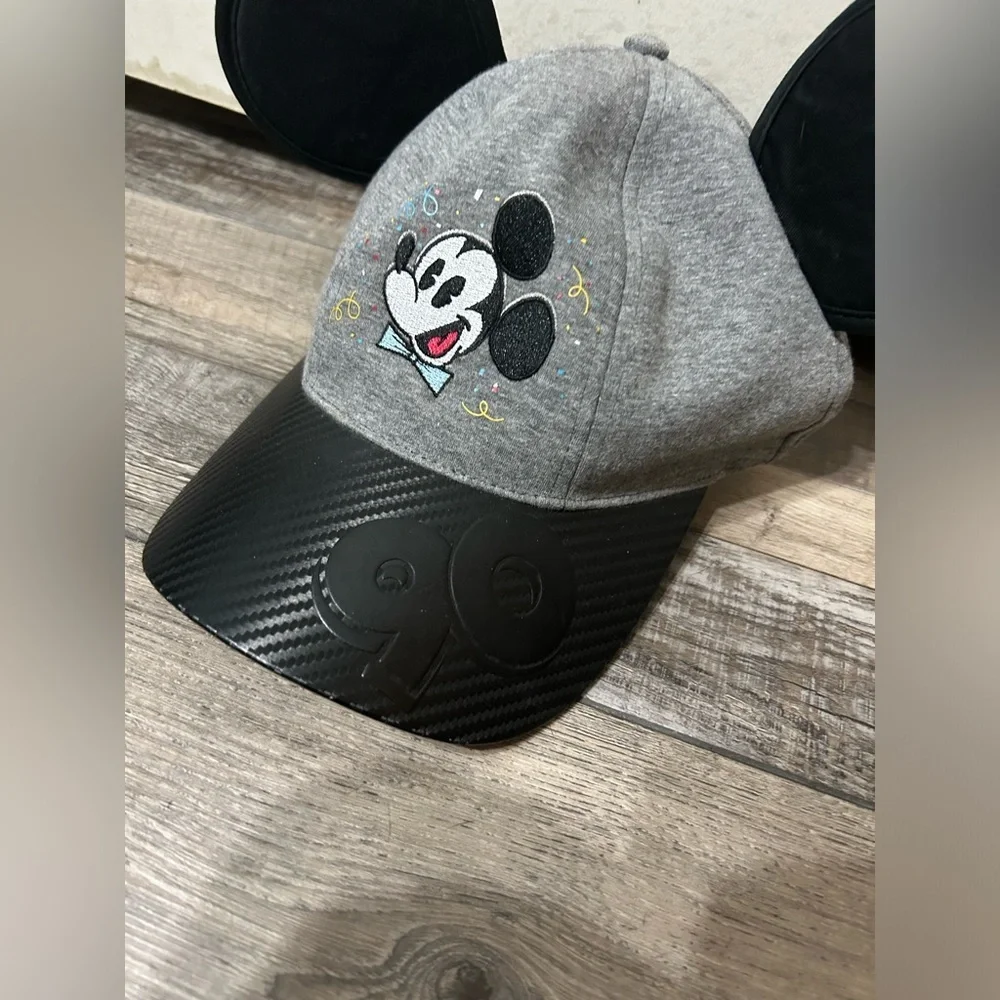 Mickey Mouse Ears 90th Birthday Baseball Cap Hat Disney World Theme Parks 2019 - Picture 2 of 5